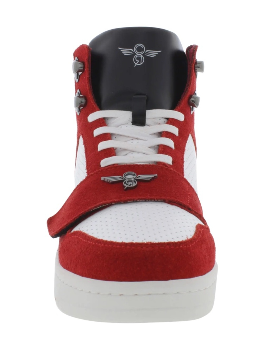 Creative Recreation Red and White High-Top Sneaker